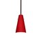 Besa Lighting Cierro Stem Pendant, Ruby Matte, Bronze Finish, 1x9W LED 1TT-4124RM-LED-BR - alternate 1